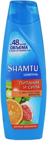 Шампунь Shamtu Питание и Сила с Экст Фруктов д/всех Типов Волос 360мл фл