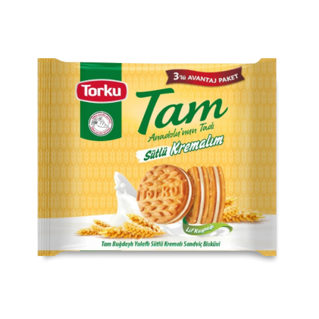 ПЕЧЕНЬЕ TORKU СЛИВОЧНОЕ С МОЛОЧНЫМ КРЕМОМ 3*83ГР/249ГР ФЛ/П