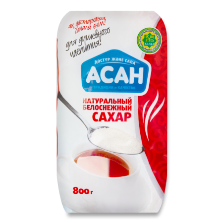 Сахар Натуральный Белоснежный Асан м/у 800г