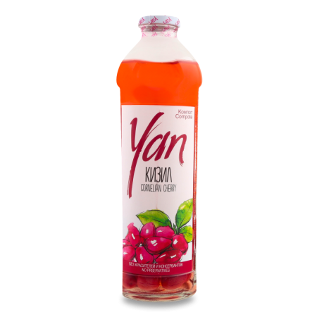 Компот Yan Кизил Cornelian Cherry 930мл с/б Компот Yan Кизил Cornelian Cherry 930мл с/б