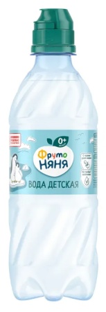 Вода Питьевая Для Детей от Рождения Негазированная Фрутоняня п/бут 0.33л