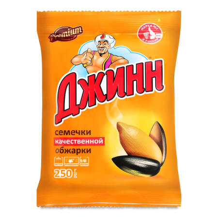 Семечки Подсолнечника Обжаренные Premium Джинн м/у 250г