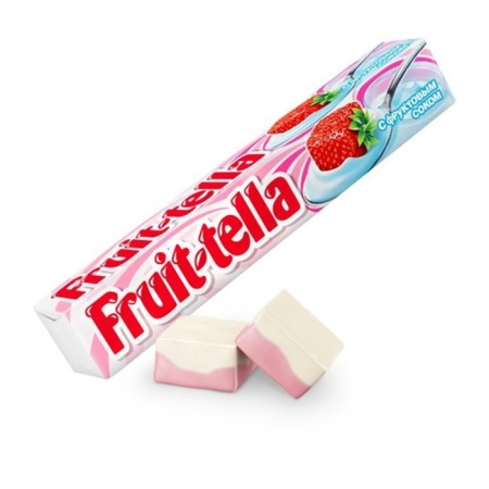 Конфеты Fruit Tella Клубничный Йогурт 41гр Кнврт