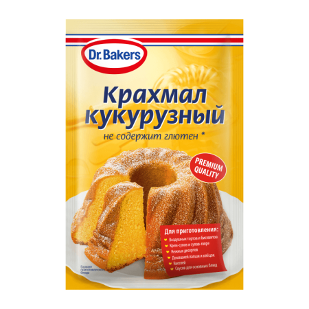 Крахмал dr Bakers Кукурузный 100гр Саше