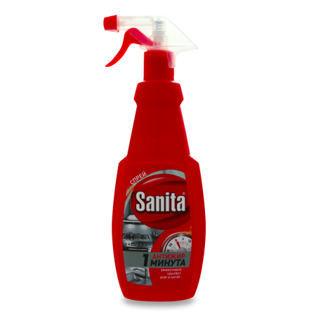 Средство Чистящее Для Кухни Спрей 1 Минута Sanita 500мл