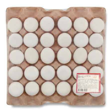 Яйцо Куриное Элит ақ Құс к/у 30шт