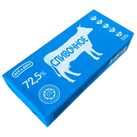 Спред Всё в Дом Сливочный 72,5% 500гр