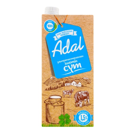 Молоко Adal Ультрапастеризованное 1,5% 925мл Tba