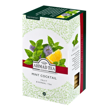 Чай Ahmad Tea Mint Cocktail мята/лимон 20пак*1,5гр Кор