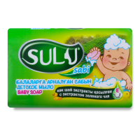 Мыло Туалетное c Экстрактом Зеленого Чая Детское Sulu 90г