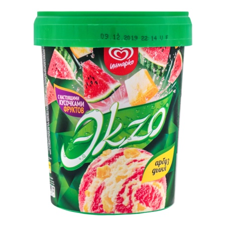 Мороженое 2% Молочное арбуз-дыня Эkzo Ведро 520г