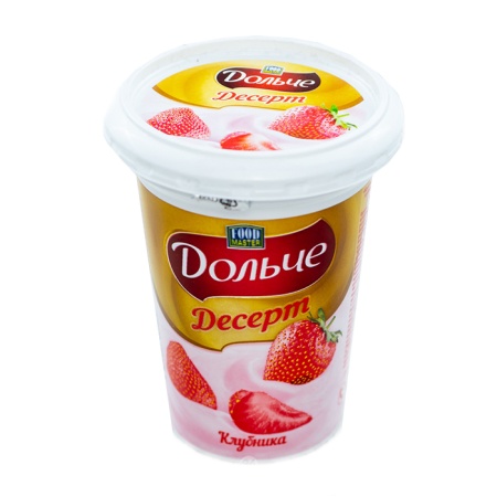 Десерт Foodmaster Дольче Клубника 4% 400гр Стак
