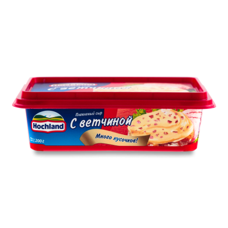 Сыр Плавленый 55% с Ветчиной Hochland п/у 200г Сыр Плавленый 55% с Ветчиной Hochland п/у 200г