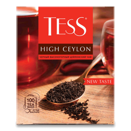 Чай Tess High Ceylon Черный 100пак 225гр Кор