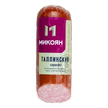 Колбаса Микоян Сервелат Таллинский в/к 350гр в/у