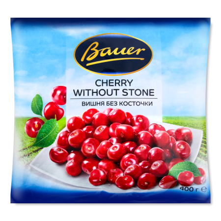 Вишня Без Косточки Быстрозамороженная Bauer м/у 400г