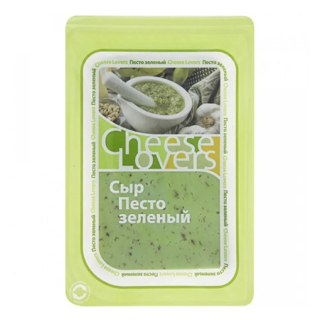 Сыр Cheese Lovers Песто Зеленый 50% Ломтики 150гр