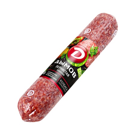 Колбаса Дымов Зернистая Полусухая с/к 300гр в/у