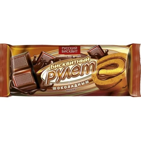 Рулет Русский Бисквит Бисквитный Шок 175гр фл/п