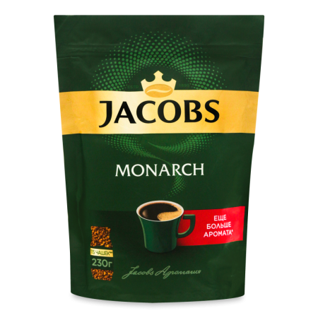 Кофе Натуральный Растворимый Сублимированный Monarch Jacobs д/п 230г