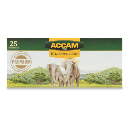 Чай Черный Индийский Байховый Классический Ассам к/у 25х1.8г Чай Черный Индийский Байховый Классический Ассам к/у 25х1.8г