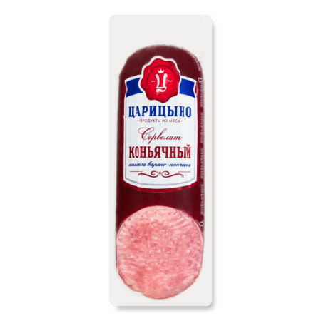 Колбаса Сервелат Коньячный Царицыно в/к в/у 330г