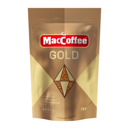Кофе Maccoffee Gold Насыщенный Растворимый 75гр стаб/б