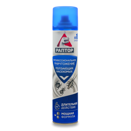 Аэрозоль от Ползающих Насекомых на Водной Основе Раптор 350мл