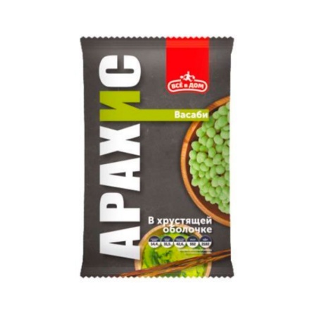 Арахис Всё в Дом в Хрустящей Корочке Васаби 50гр фл/п