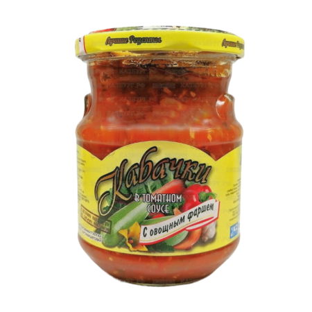 Кабачки Лучшие Рецепты в Томатном Соусе с Овощным Фаршем 440мл с/б