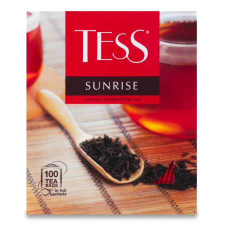 Чай Черный Байховый Цейлонский Sunrise Tess к/у 100х1.8г