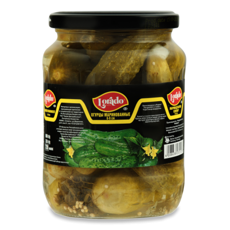 Огурцы Маринованные 6-9см Lorado с/б 680г