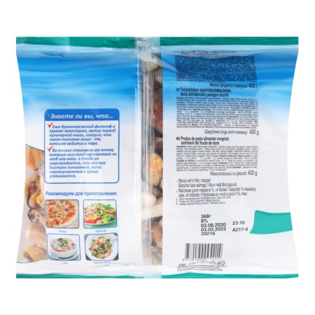 Ассорти из Морепродуктов Замороженное Vici с/м м/у 400г