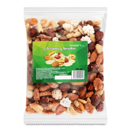 Ассорти Ореховые 200гр Пленка
