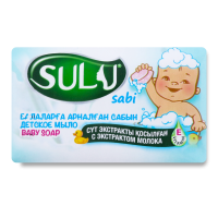 Мыло Туалетное c Экстрактом Молока Детское Sulu 90г