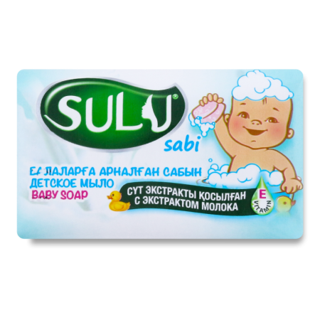 Мыло Туалетное c Экстрактом Молока Детское Sulu 90г