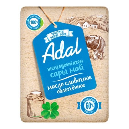 Масло 60% Сливочное Облегчённое Adal м/у 180г