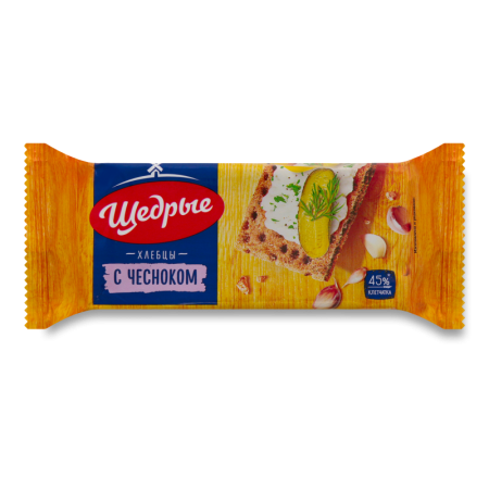 Хлебцы Ржаные с Чесноком Щедрые м/у 100г