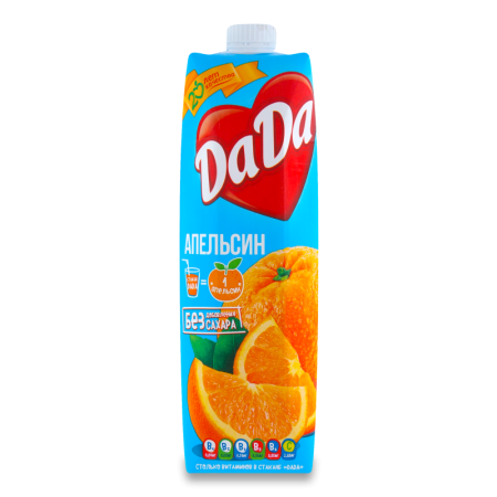 Нектар Для Детей от 3лет Апельсин Dada т/п 0.95л Нектар Для Детей от 3лет Апельсин Dada т/п 0.95л