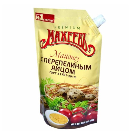 Майонез Махеевъ с Перепелиным Яйцом 50,5% 770гр д/п Майонез Махеевъ с Перепелиным Яйцом 50,5% 770гр д/п