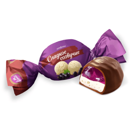 Конфеты Konti Сладкое Созвучие Вкус Смородина с Пломбиром кг