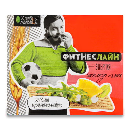 Хлебцы хлебец-молодец Фитнес Линия Железо Плюc Цельнозер 100