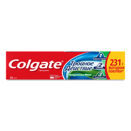 Паста Зубная Натуральная Мята Тройное Действие Colgate 231г