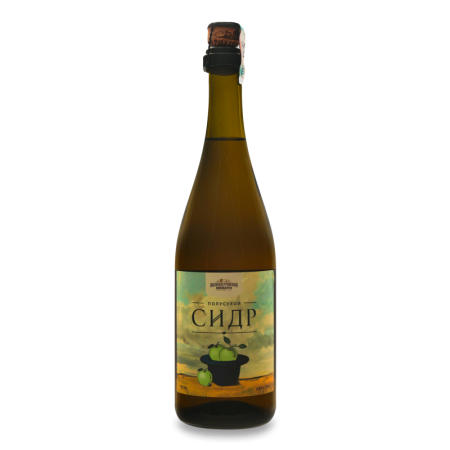 Сидр 0.75л 4.7% Игристый Полусухой Василеостровская Пивоварня Бут