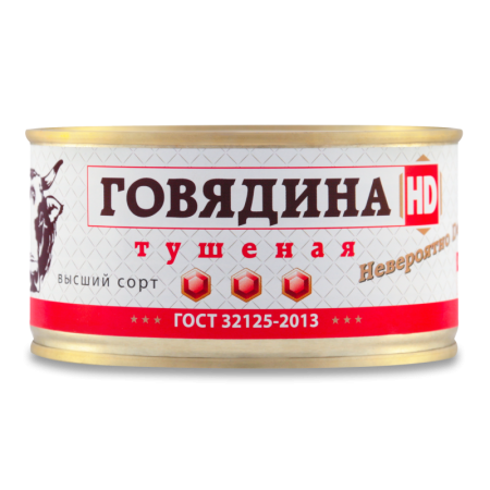 Свинина тушеная hd 325 г в/с ж/б