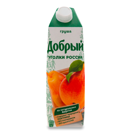 Нектар Для Детей от 3лет Груша Уголки России Добрый т/п 1л