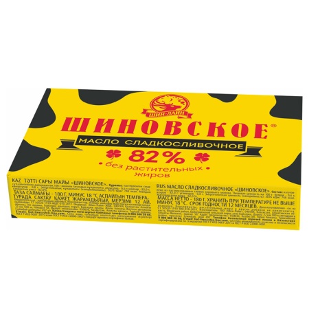 Масло шин-лайн Шиновское Сладкосливочное 82% 180гр Кнврт