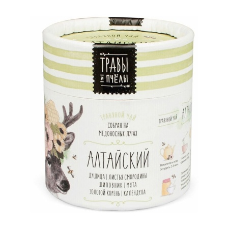 Чай Травы и Пчелы Алтайский Травяной 40гр Туб