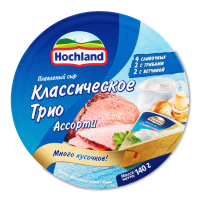 Сыр Плавленный 55% Классическое Трио Ассорти Hochland к/у 140г Сыр Плавленный 55% Классическое Трио Ассорти Hochland к/у 140г