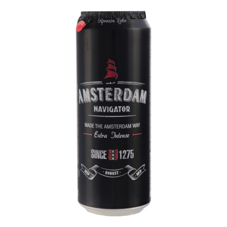 Пиво 0.45л 8% Светлое Пастеризованное Крепкое Amsterdam Navigator ж/б